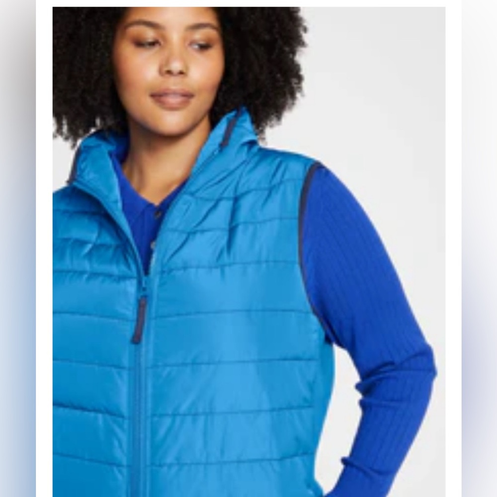 Comfort Panel Sport Puffer Vest - Ocean Blue - XL_26-28